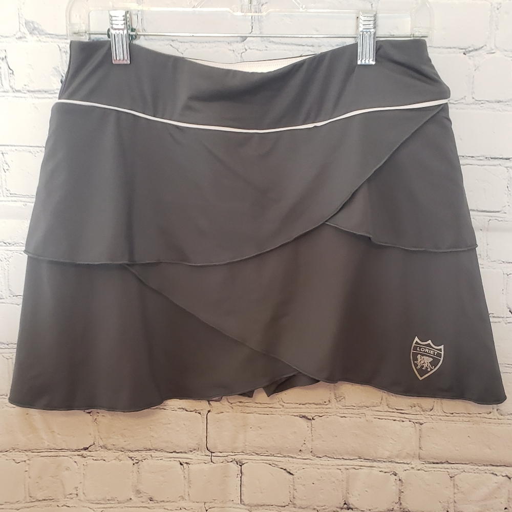 Loriet Grey Tennis Skirt Medium
